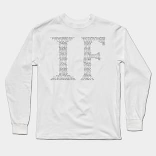 If Poem Kipling Long Sleeve T-Shirt